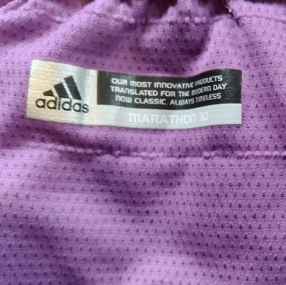 Purple Adidas Climalite Marathon Shorts - Picture 6 of 9